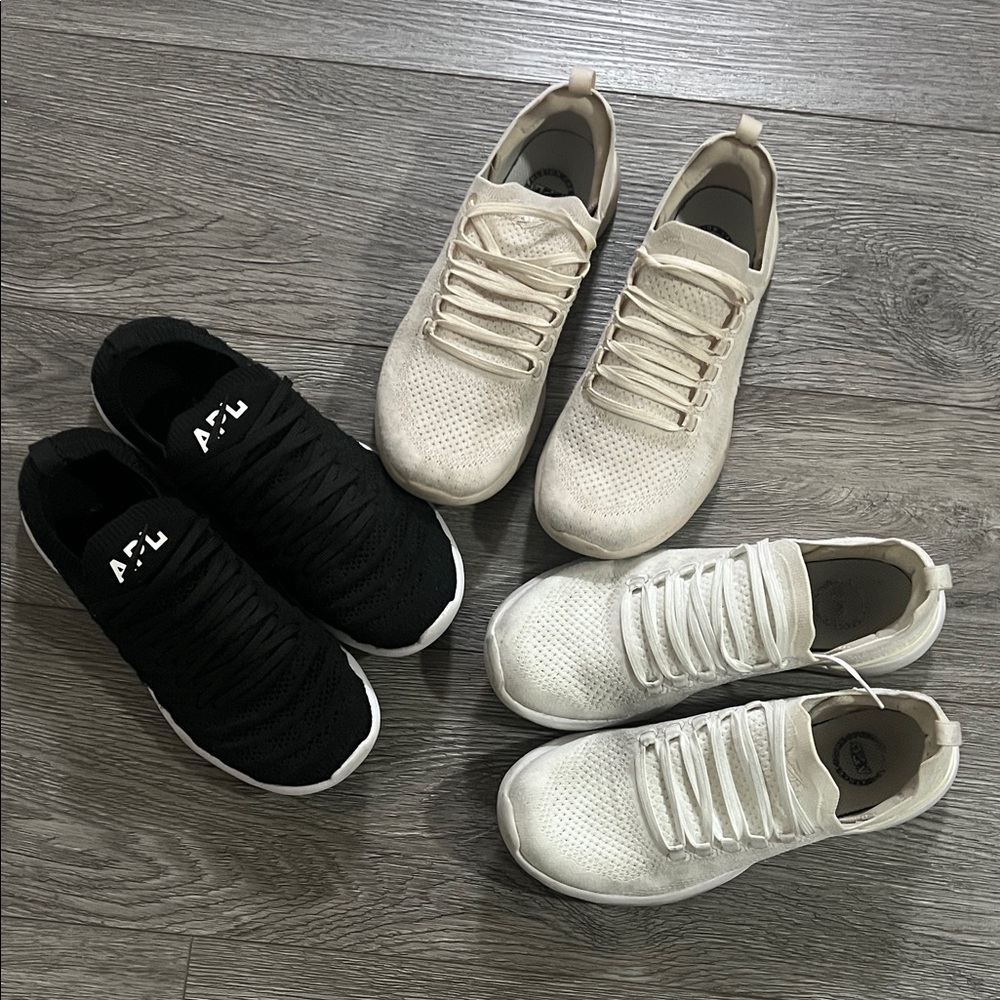 APL Shoes - Black, Tan, and White